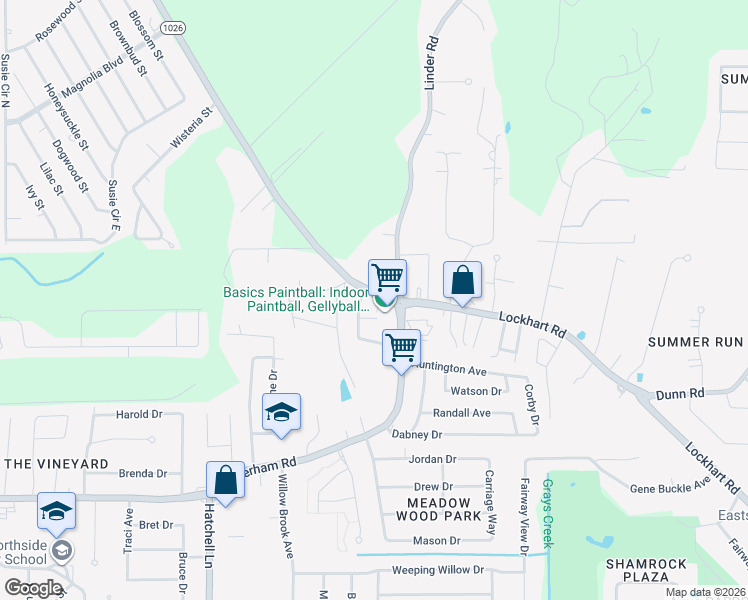 map of restaurants, bars, coffee shops, grocery stores, and more near 9285 Cockerham Road in Denham Springs