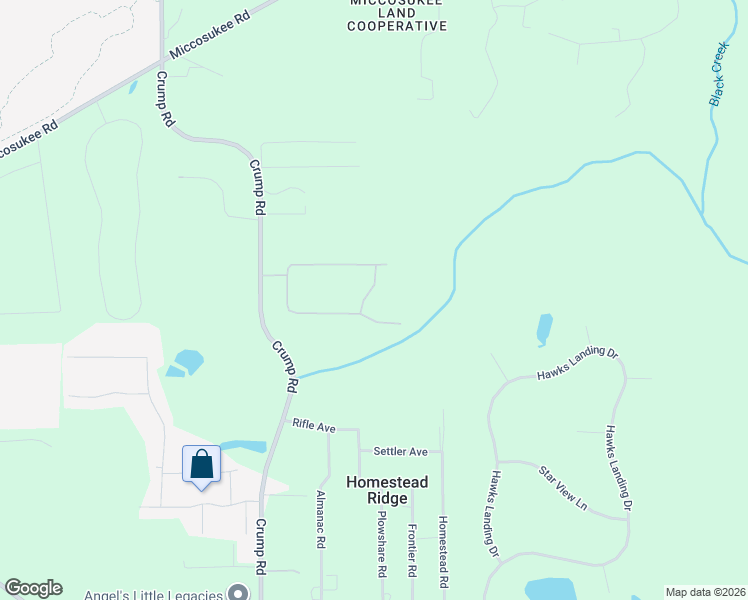 map of restaurants, bars, coffee shops, grocery stores, and more near 3107 Foxwood Lane in Tallahassee