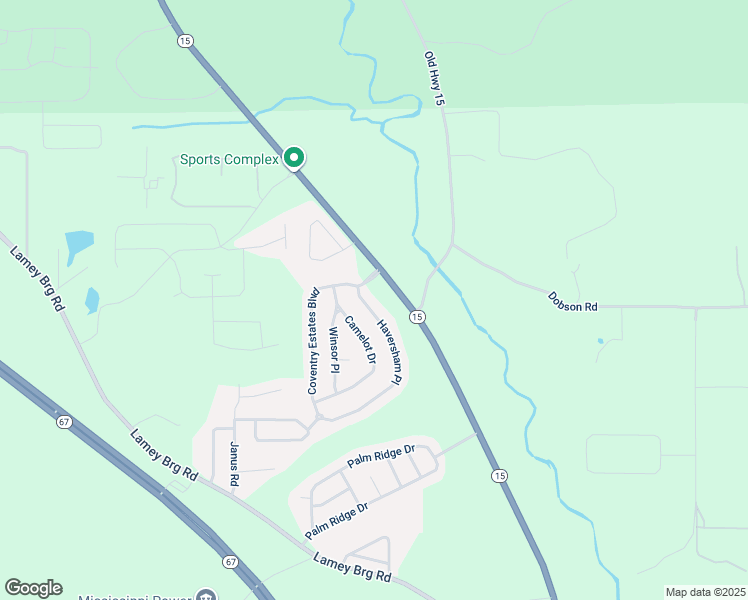 map of restaurants, bars, coffee shops, grocery stores, and more near 15339-15347 Haversham Place in Biloxi