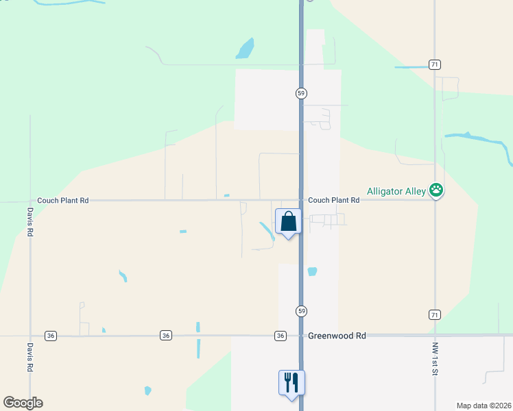 map of restaurants, bars, coffee shops, grocery stores, and more near 18342 Couch Plant Road in Summerdale