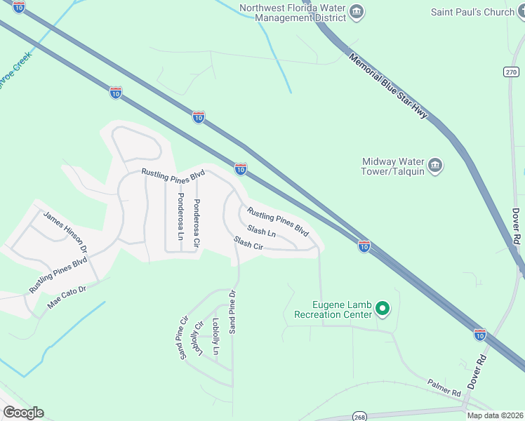 map of restaurants, bars, coffee shops, grocery stores, and more near 561 Rustling Pines Boulevard in Midway