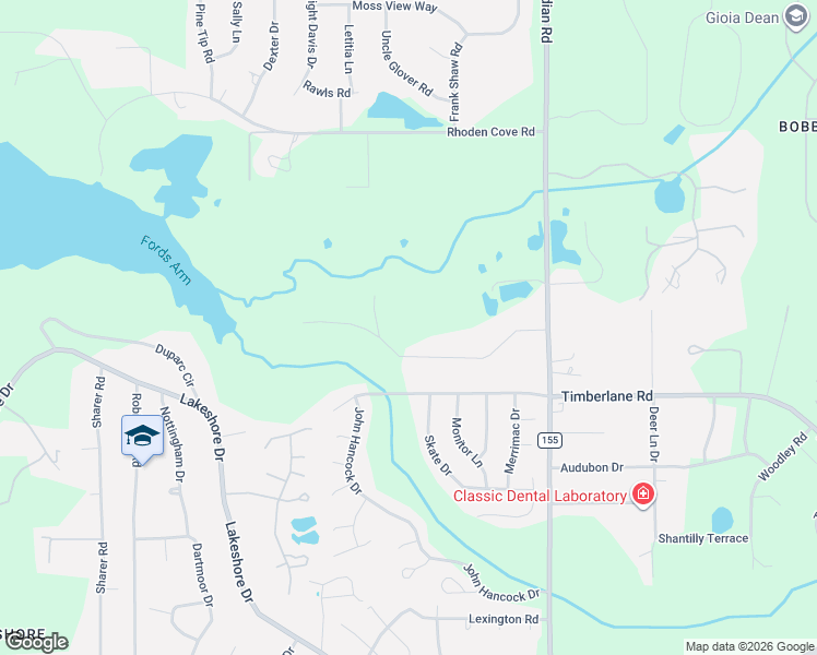 map of restaurants, bars, coffee shops, grocery stores, and more near 200 Mill Branch Road in Tallahassee