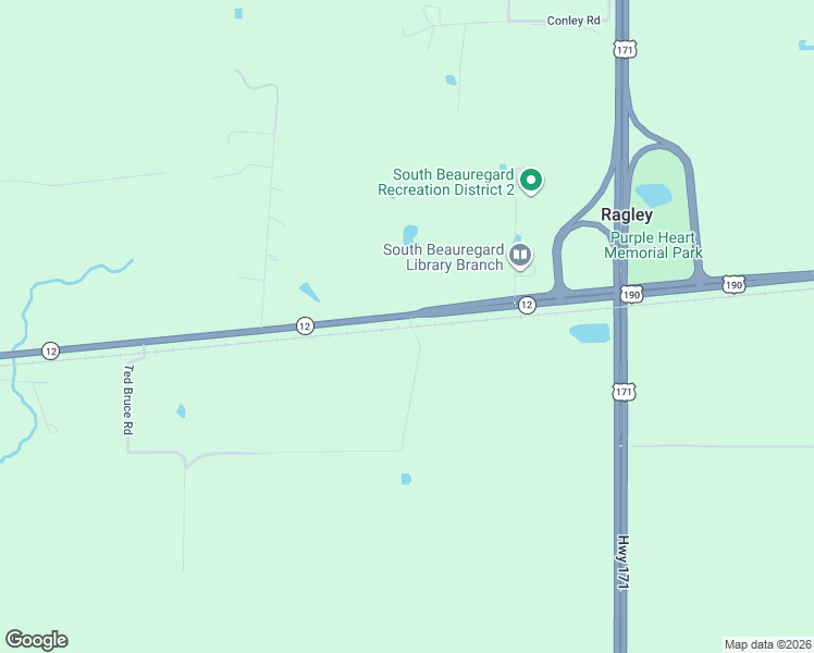 map of restaurants, bars, coffee shops, grocery stores, and more near Highway 12 in Ragley