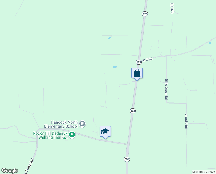 map of restaurants, bars, coffee shops, grocery stores, and more near Spruce Street in Kiln