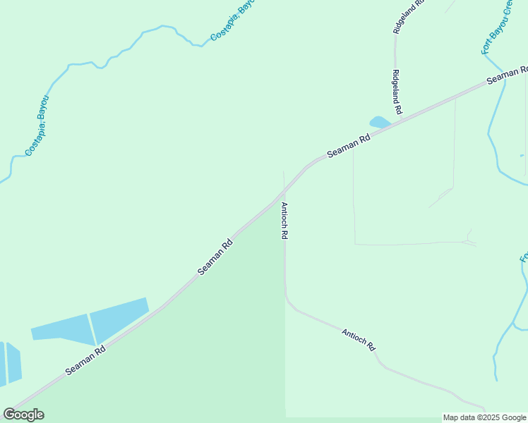 map of restaurants, bars, coffee shops, grocery stores, and more near Seaman Road in Ocean Springs