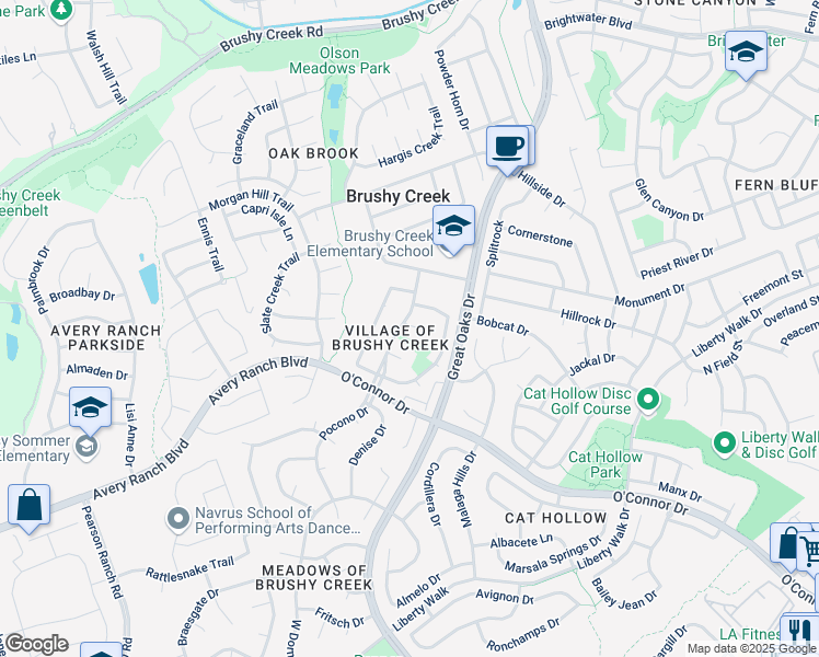map of restaurants, bars, coffee shops, grocery stores, and more near in Austin