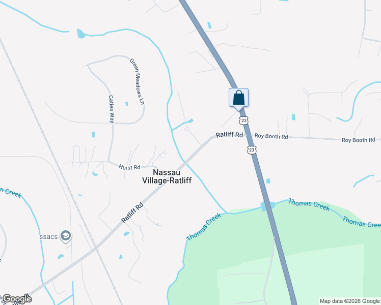 map of restaurants, bars, coffee shops, grocery stores, and more near 43739 Ratliff Road in Callahan