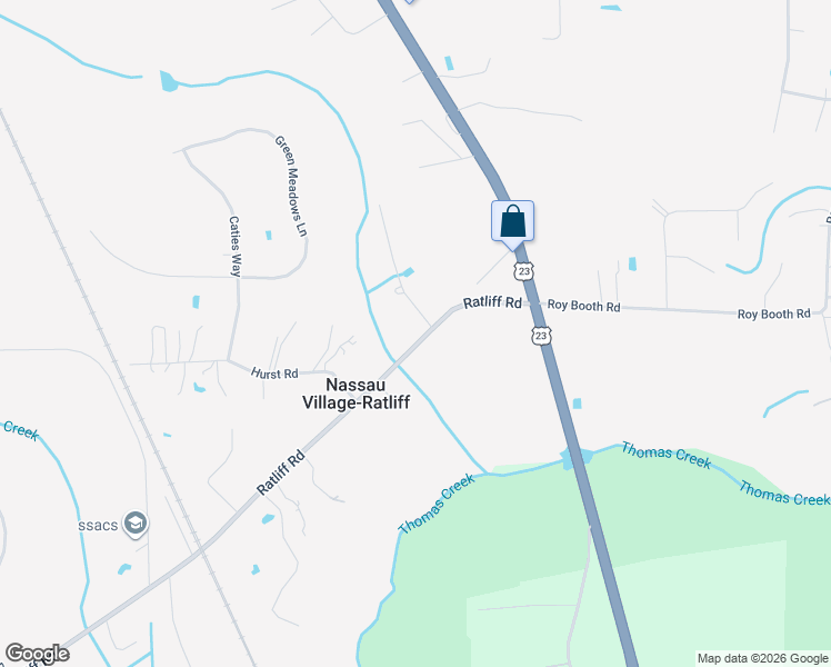 map of restaurants, bars, coffee shops, grocery stores, and more near 43739 Ratliff Road in Callahan