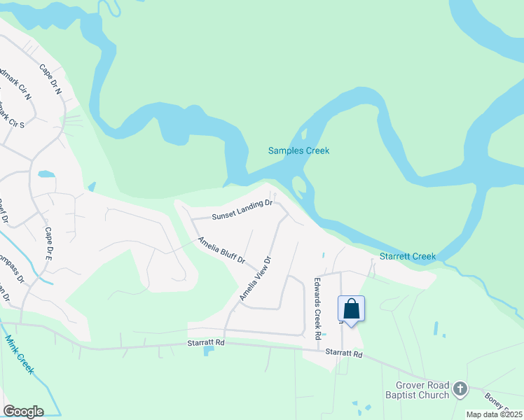 map of restaurants, bars, coffee shops, grocery stores, and more near 3006 Sunset Landing Dr in Jacksonville