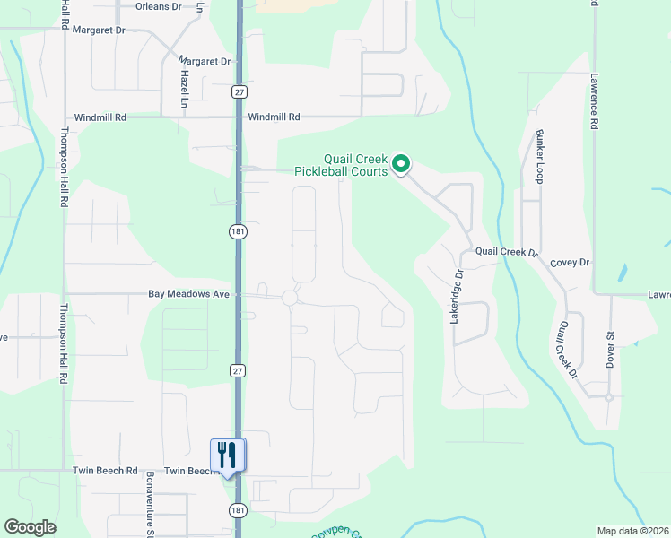 map of restaurants, bars, coffee shops, grocery stores, and more near 155 Club Drive in Fairhope