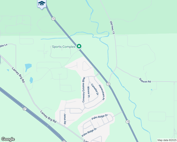 map of restaurants, bars, coffee shops, grocery stores, and more near 17349 Avondale Cir in Biloxi