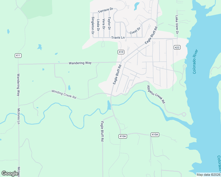map of restaurants, bars, coffee shops, grocery stores, and more near 3304 County Road 410 in Spicewood