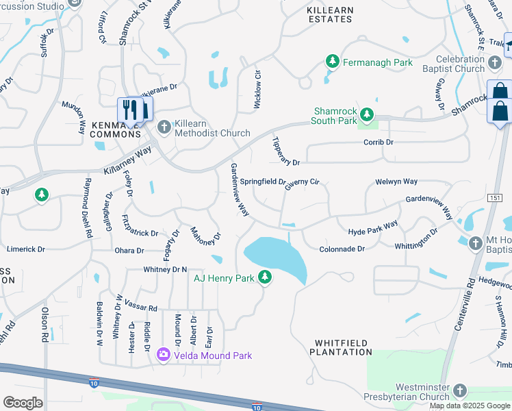 map of restaurants, bars, coffee shops, grocery stores, and more near 3560 Stowe Trce in Tallahassee