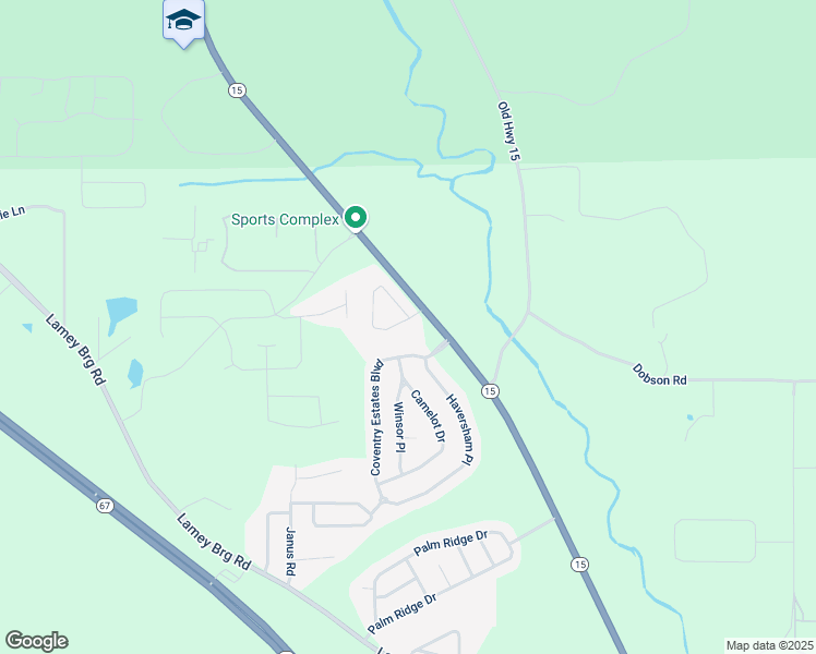 map of restaurants, bars, coffee shops, grocery stores, and more near 17349 Avondale Circle in Biloxi