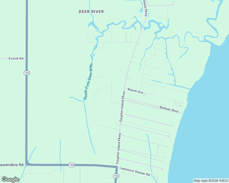 map of restaurants, bars, coffee shops, grocery stores, and more near 8671 Cedar Wood Drive East in Theodore