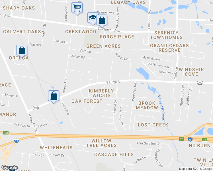 map of restaurants, bars, coffee shops, grocery stores, and more near 7918 Deborah Drive in Pensacola