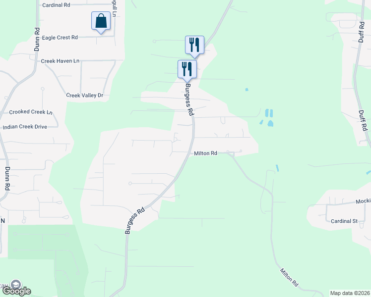 map of restaurants, bars, coffee shops, grocery stores, and more near 11125 Whispering Oaks Drive in Denham Springs