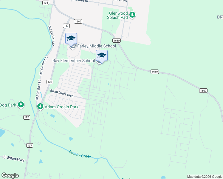 map of restaurants, bars, coffee shops, grocery stores, and more near 1115 Windrow Run in Hutto