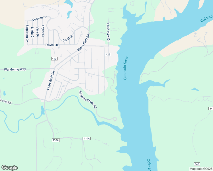 map of restaurants, bars, coffee shops, grocery stores, and more near 408 Lakeside Drive in Spicewood