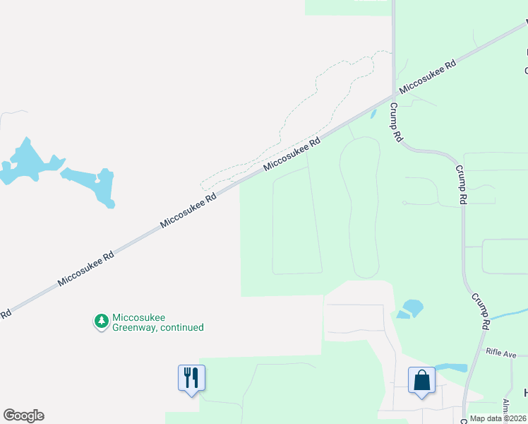 map of restaurants, bars, coffee shops, grocery stores, and more near 4433 Argyle Lane in Tallahassee