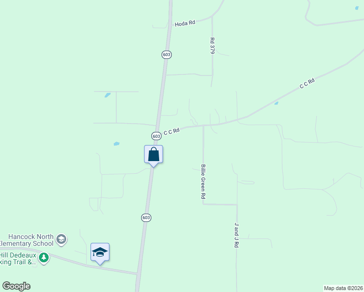 map of restaurants, bars, coffee shops, grocery stores, and more near 6145 C C Road in Kiln