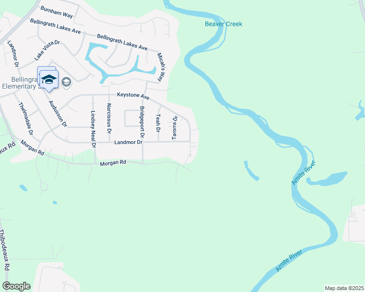 map of restaurants, bars, coffee shops, grocery stores, and more near 5609 Landmor Drive in Central