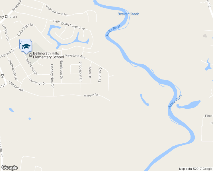 map of restaurants, bars, coffee shops, grocery stores, and more near 5609 Landmor Drive in Central