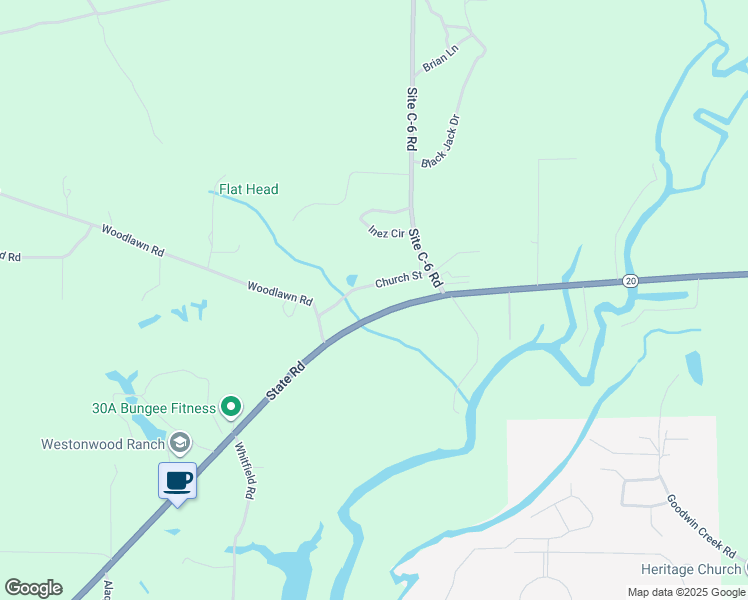 map of restaurants, bars, coffee shops, grocery stores, and more near 3798 Florida 20 in Freeport