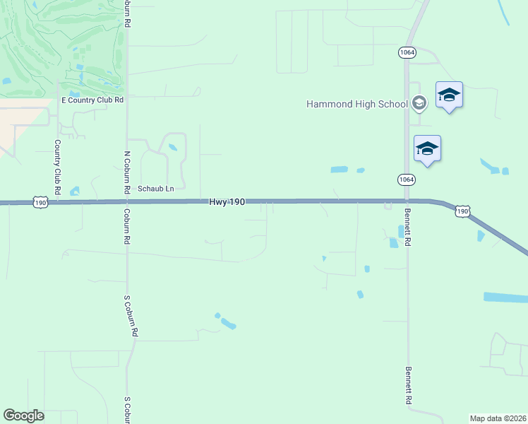 map of restaurants, bars, coffee shops, grocery stores, and more near 20267 Natures Way in Hammond