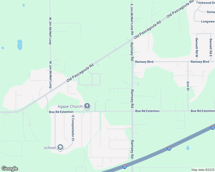map of restaurants, bars, coffee shops, grocery stores, and more near 8541 Judge Ervin Drive in Grand Bay