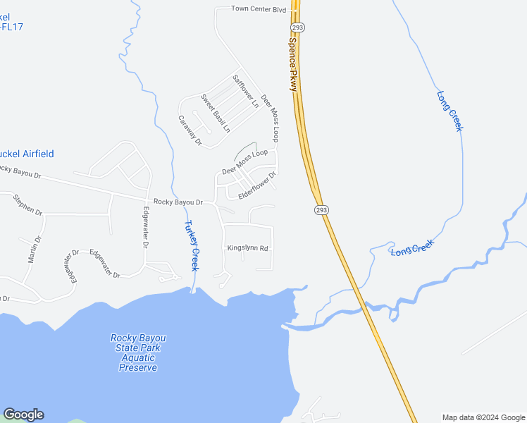 map of restaurants, bars, coffee shops, grocery stores, and more near 4472 New Market Road in Niceville