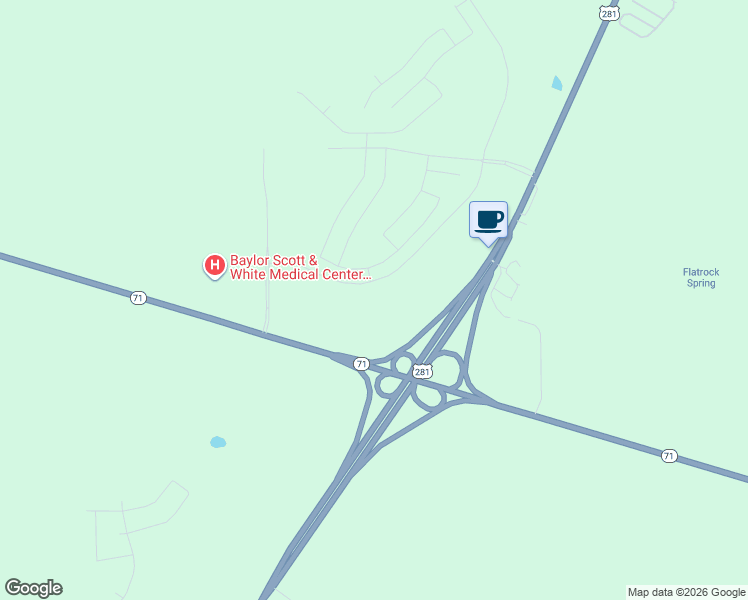 map of restaurants, bars, coffee shops, grocery stores, and more near in Marble Falls