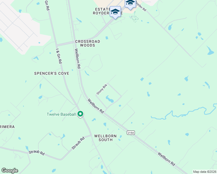 map of restaurants, bars, coffee shops, grocery stores, and more near 16282 Triple Ridge in College Station