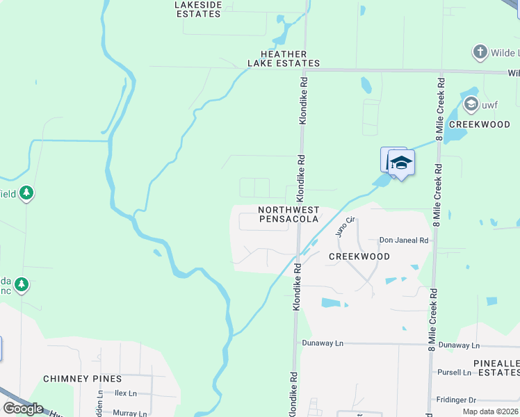 map of restaurants, bars, coffee shops, grocery stores, and more near 3332 Holt Circle in Pensacola