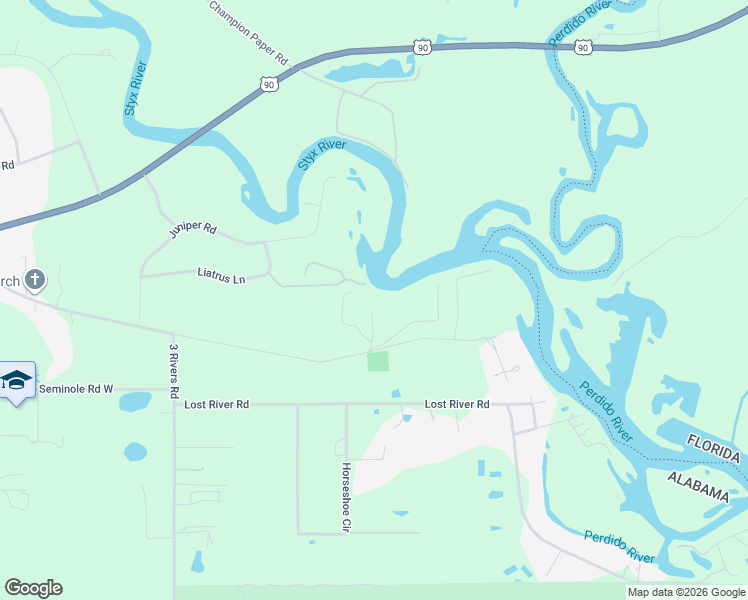 map of restaurants, bars, coffee shops, grocery stores, and more near 33515 Browns Landing Road in Seminole