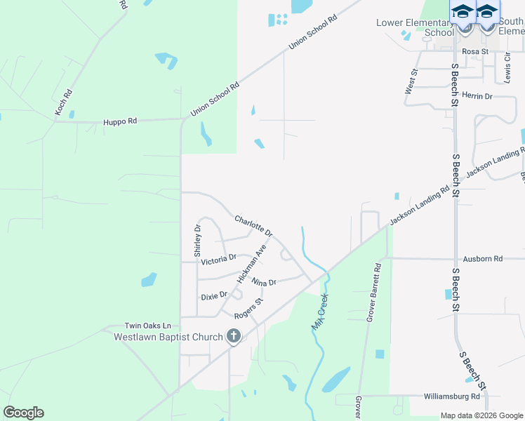 map of restaurants, bars, coffee shops, grocery stores, and more near 701-853 Charlotte Drive in Picayune