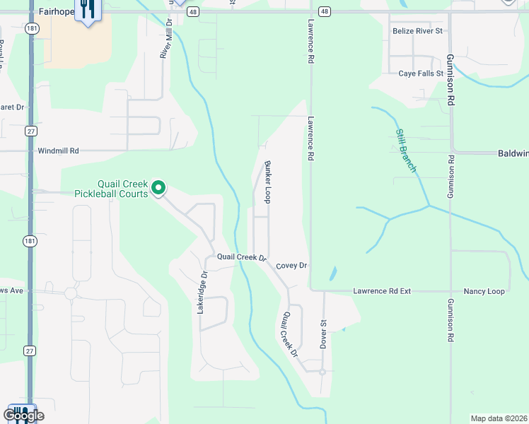 map of restaurants, bars, coffee shops, grocery stores, and more near 10835 Mashie Lane in Fairhope