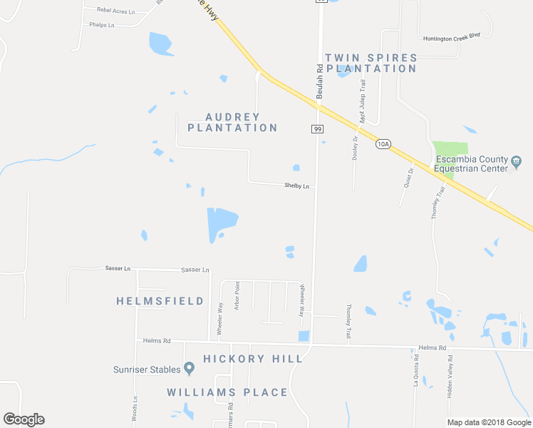 map of restaurants, bars, coffee shops, grocery stores, and more near 7219 Shelby Lane in Pensacola