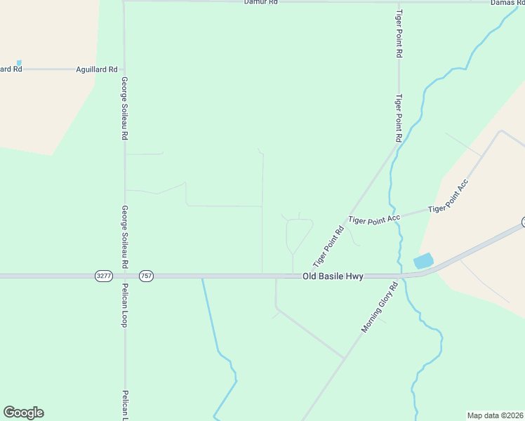 map of restaurants, bars, coffee shops, grocery stores, and more near Ronald Road in Basile