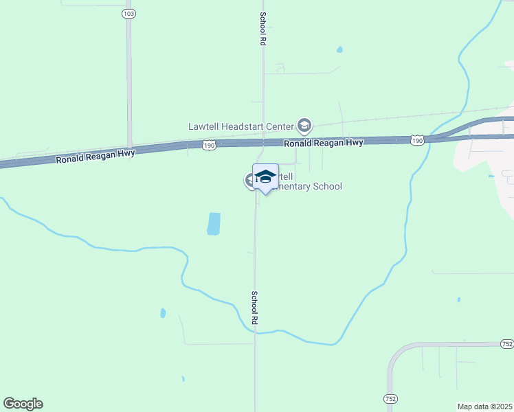 map of restaurants, bars, coffee shops, grocery stores, and more near 1010 School Road in Opelousas