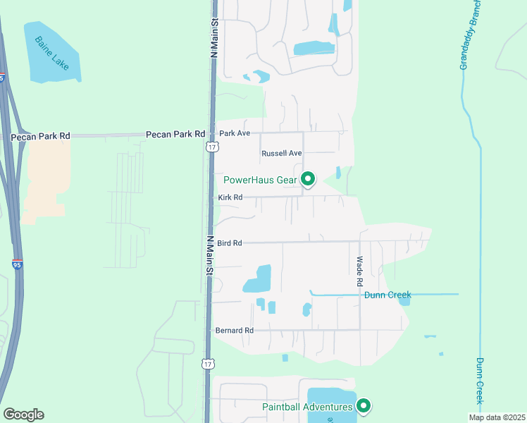 map of restaurants, bars, coffee shops, grocery stores, and more near 122 Kirk Road in Jacksonville