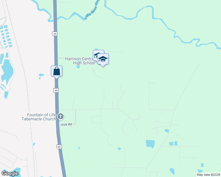 map of restaurants, bars, coffee shops, grocery stores, and more near 15521 Dallas Cove in Gulfport