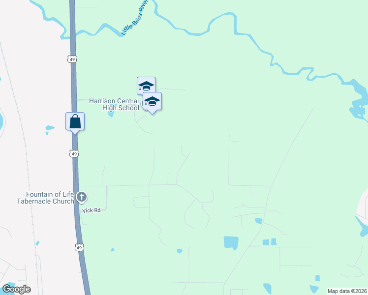 map of restaurants, bars, coffee shops, grocery stores, and more near 15508 Dallas Cove in Gulfport