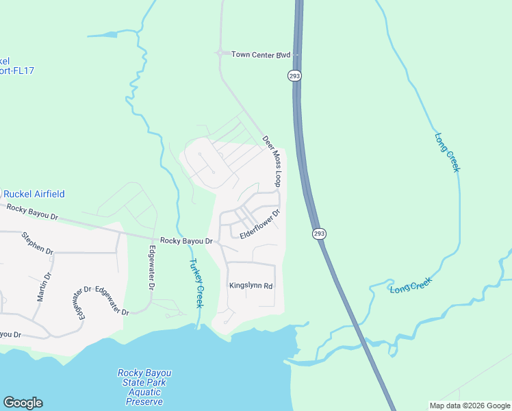 map of restaurants, bars, coffee shops, grocery stores, and more near 1325 Verbena Pl in Niceville