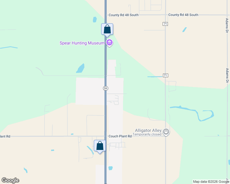 map of restaurants, bars, coffee shops, grocery stores, and more near 19863 Alabama 59 in Summerdale