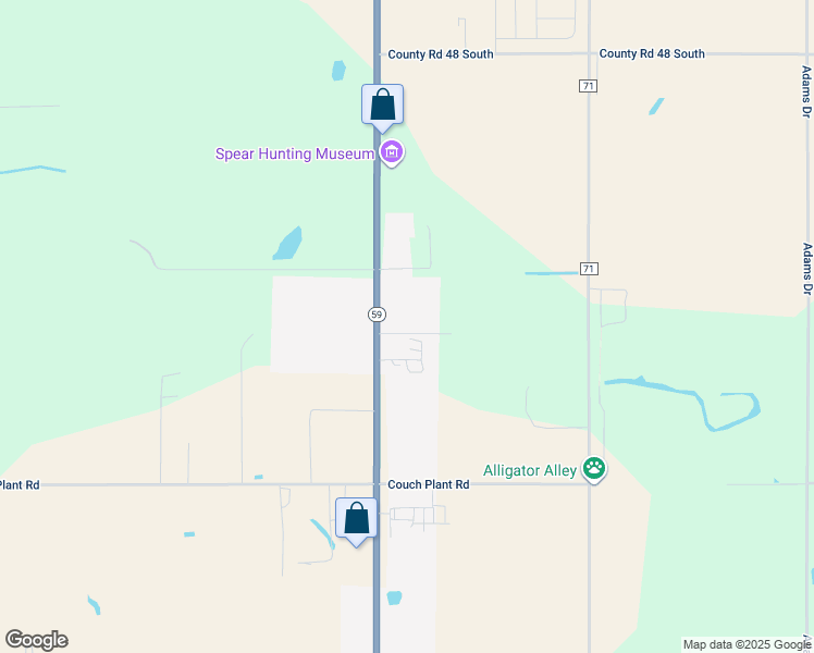 map of restaurants, bars, coffee shops, grocery stores, and more near 19863 Alabama 59 in Summerdale