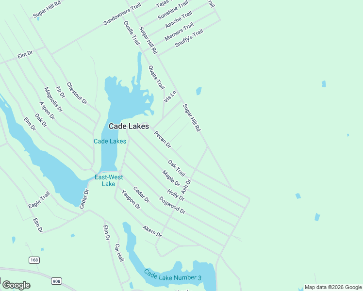 map of restaurants, bars, coffee shops, grocery stores, and more near Ivy Lane in Cade Lakes
