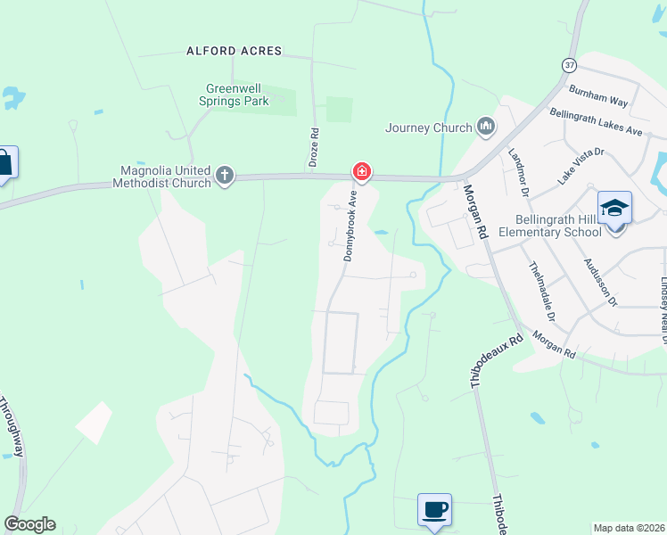 map of restaurants, bars, coffee shops, grocery stores, and more near 6703 Donnybrook Avenue in Central