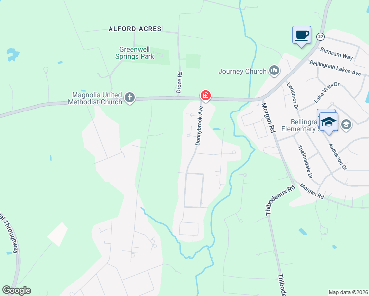 map of restaurants, bars, coffee shops, grocery stores, and more near 6703 Donnybrook Avenue in Central