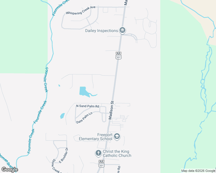 map of restaurants, bars, coffee shops, grocery stores, and more near 14874 U.S. 331 Bus in DeFuniak Springs